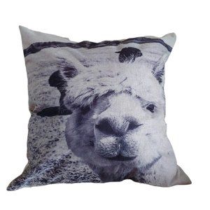 New Llama alpaca print linen pillow cover case